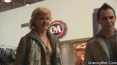 Blonde GILF is picked up from the street and she is banged