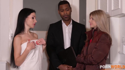 Huge black dick for both Sasha Rose and Gina Gerson