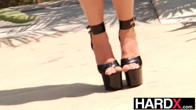 Lena Paul finally decides to give double penetration a try