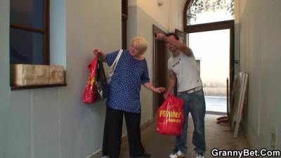 80 year old grandma is giving her body to a young lad