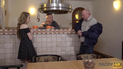 Intolerant man fucks stepson's new Russian girlfriend