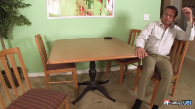 Older dude gets his dick sucked  by a zealous teen