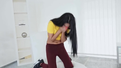 Teen gets it on with guy in front of the camera