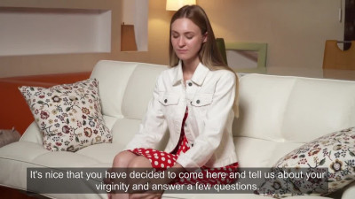 Babe gets naked and masturbates on camera