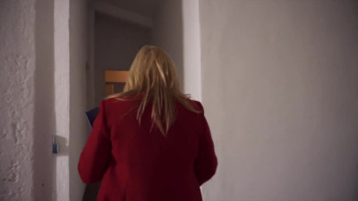 Appetizing woman with heavy tits was banged at work