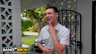 Curvy redhead drilled by boy who claims to be cable guy