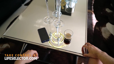 Babe gives foot, blow and fuck jobs in POV video