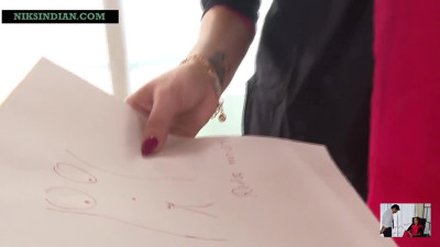 Tattooed teacher is having a sex lesson with an Indian student