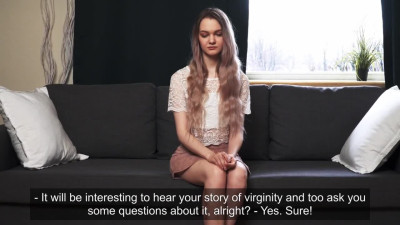 Porn of the virgin girl who gets naked on camera