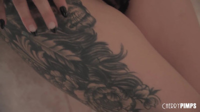 Bearded macho fucks babe with nipple piercing