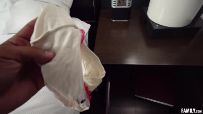 Girl is crazy about sex with her own stepbrother