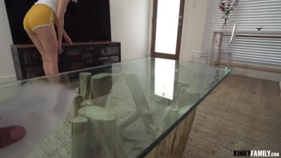 Man involves stepdaughter in fucking in bed