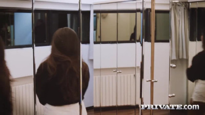 Naughty minx has an affair with owner of big cock