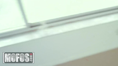 Grateful lassie takes care of secret agent's bulge