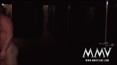 Inked blonde and brunette MILFs share dick in the sauna