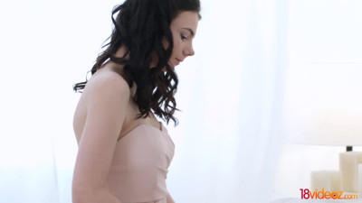 Gorgeous girl teases him before allowing him entry