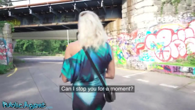 Brittany Bardot is fucked and gives a public blowjob