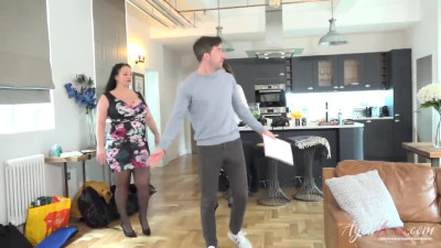 Devon Breeze getting his cock sucked by two mature whores