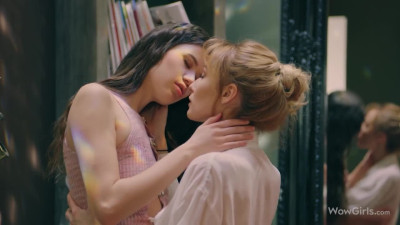 These two Russian lesbian hotties are madly in love