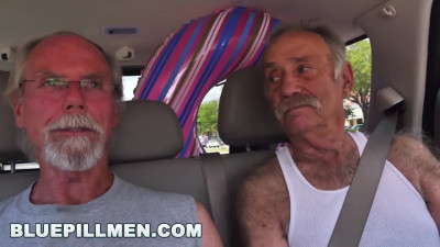 Three old dudes are having sex with an ebony teen