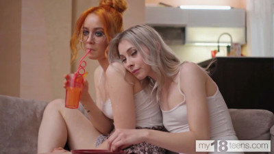 Ginger is getting fucked by the bf of her friend