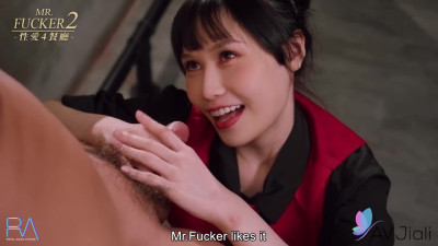 Xu Xiaoxin fucked in the bar after her shift ends