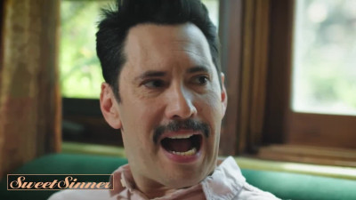 September Reign goes down on a moustached pervy DILF