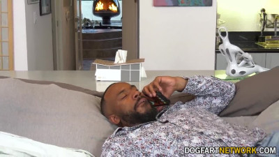 Luna Legend is fucked by the big black cock of Jovan Jordan