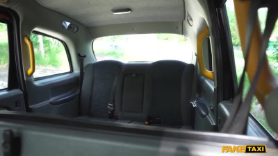 Skinny teen with a fat ass is riding her taxi driver