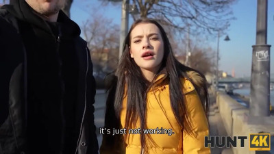 Pretty brunette model scouted and fucked be her old agent