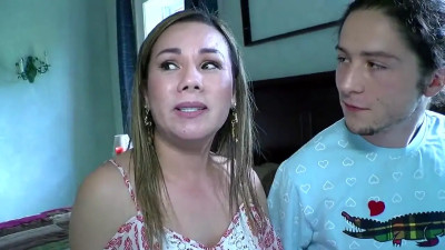 Naughty Asian MILF has fun with her young pool boy's cock