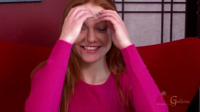 Cute ginger Farrah Flower is showing off her tight cunt