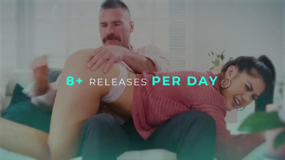 Older cock is going to ruin a tight teen pussy on the couch