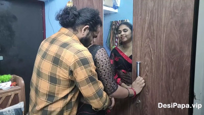 Busty Desi MILF making out and getting fucked hard