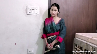 Cute brunette from India is jerking him before banging