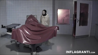 Fetish scene with lots of latex and some intense fisting