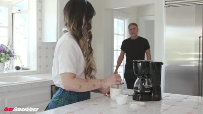 Aria Lee has a round ass and she is happy to fuck older men