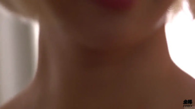 Blonde beauty from Japan uses her tits to satisfy him