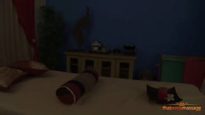 Asian girl with a nice booty is massaged and fucked