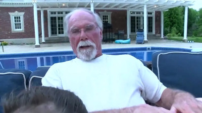 Submissive girl has to fuck a gross old man today