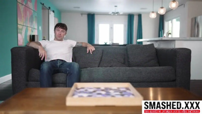 Anna Claire Clouds gets to tease her stepbro into rough sex