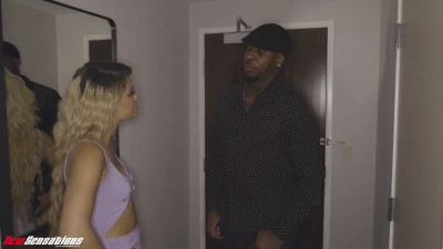 Cheating girl has a burning desire for hard black dick