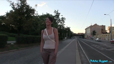 Adorable brunette is happy to get rammed from behind