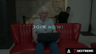 Granny Norma fucked on all fours and she screams A LOT