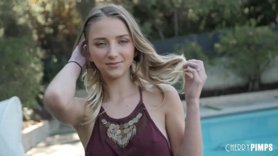 Thin teen does her thing with an older dude big time