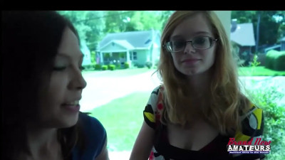 Jamie Litton biting her lip and sucking nasty cock