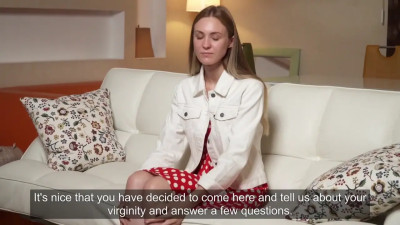 Skinny Slavic model is tired of being an innocent pussy