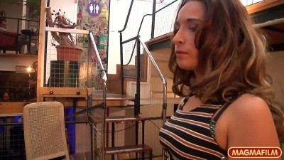 The wet shaved muff of a fit bitch gets totally dominated
