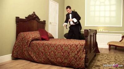 Black princess satisfied with a butler's thick cock