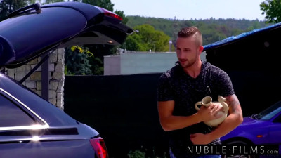 Bubble bum teen is going to get fuck punished too